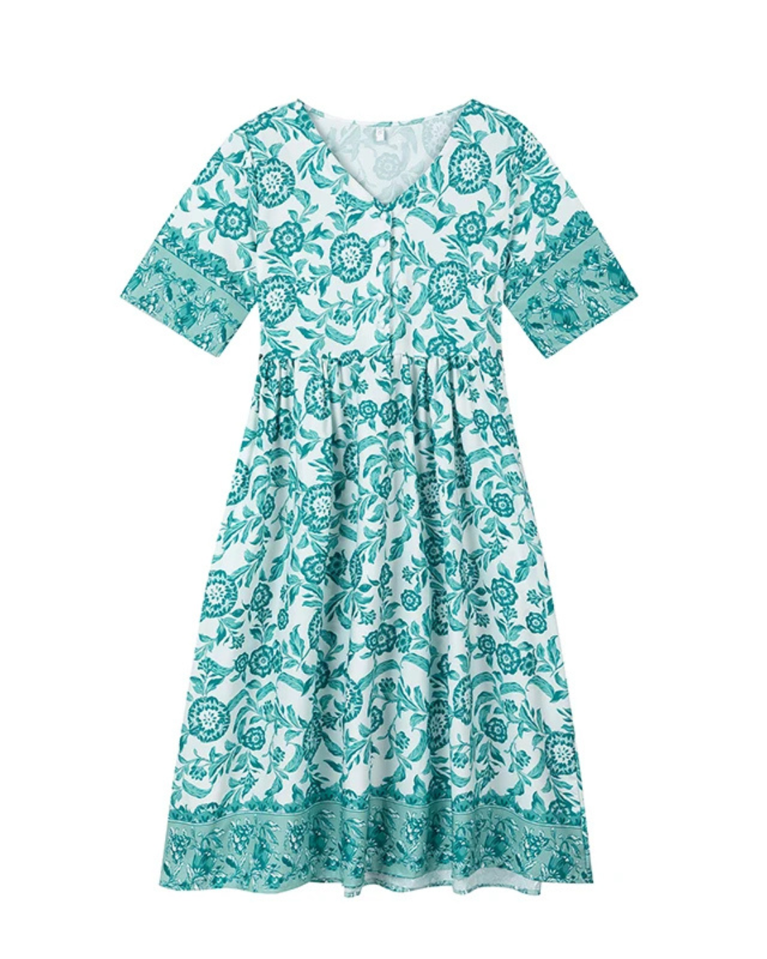 Vestido Floral Quartzo | Manga Longa (Linha Premium V)