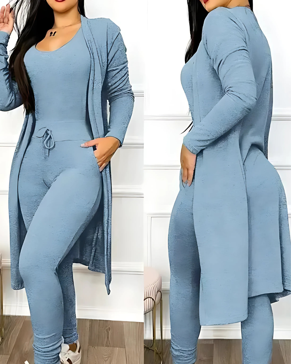 Conjunto Karamella | 2 Peças - Linho Premium (Estilo Europeu)