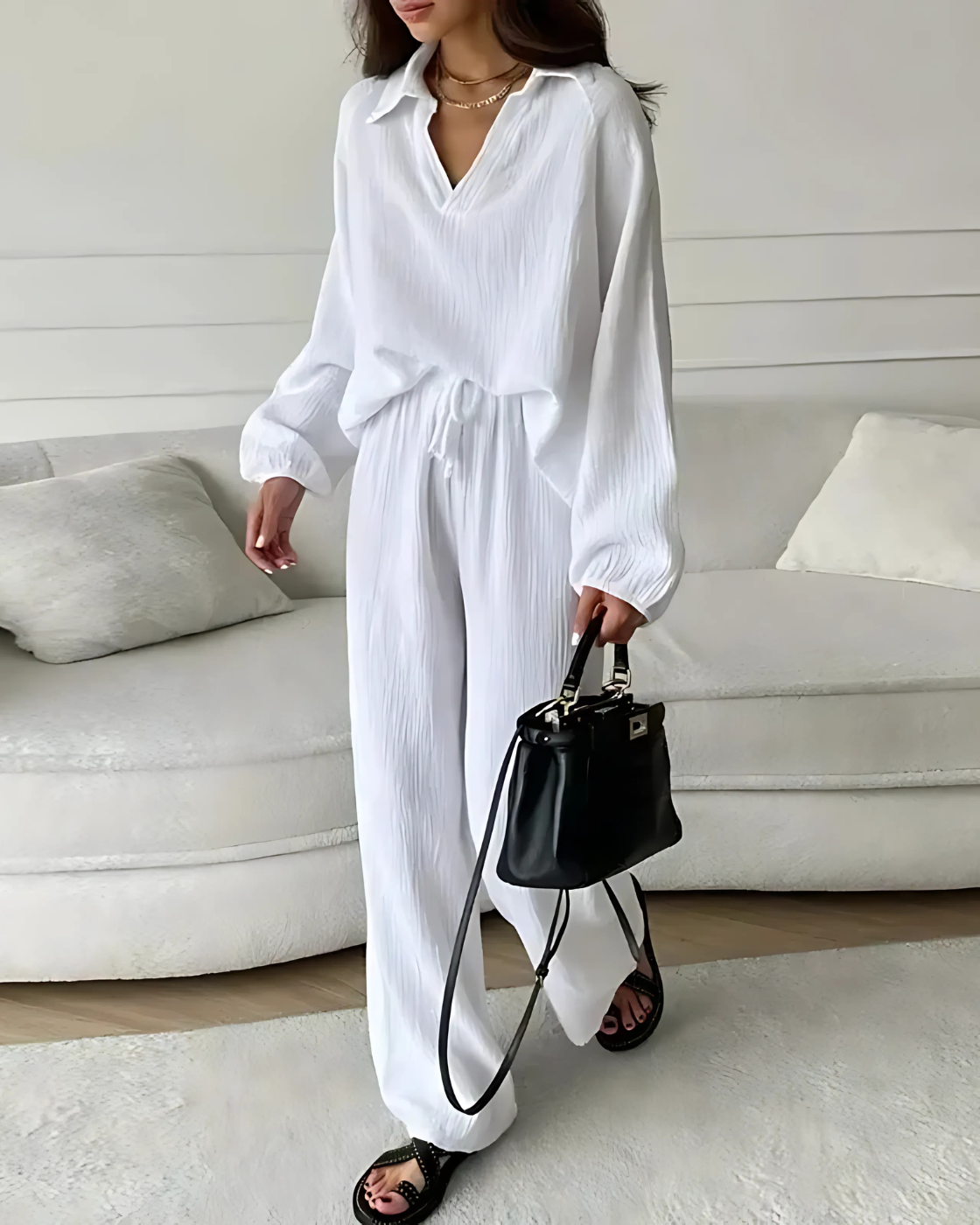 Conjunto Grace | 2 Peças - Linho Premium (Estilo Europeu)