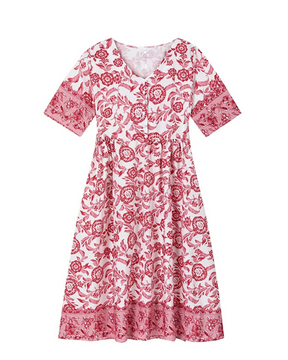 Vestido Floral Quartzo | Manga Longa (Linha Premium V)