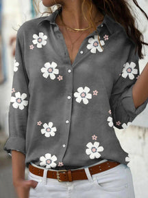 Camisa Floral de botão