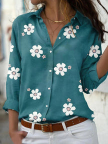 Camisa Floral de botão