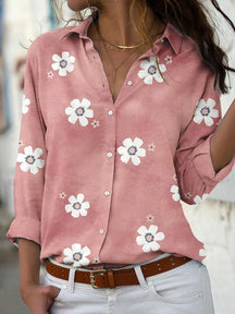 Camisa Floral de botão