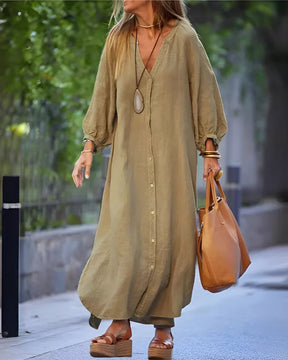 Vestido Pandora - Linho | Super Leve e Solto - Vintage (Verão 2025)