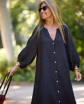 Vestido Pandora - Linho | Super Leve e Solto - Vintage (Verão 2025)