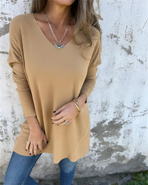 Camisa Eva | Decote em V - Delicada e Fresquinha (Algodão Premium)