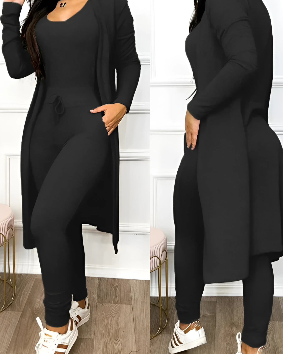 Conjunto Karamella | 2 Peças - Linho Premium (Estilo Europeu)