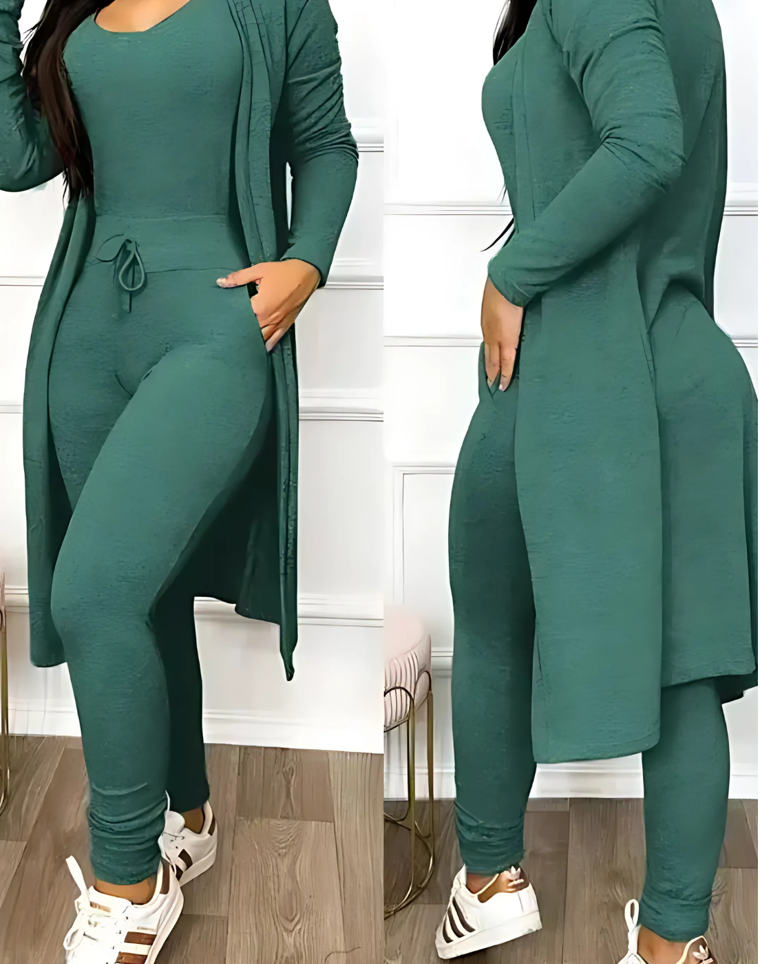 Conjunto Karamella | 2 Peças - Linho Premium (Estilo Europeu)