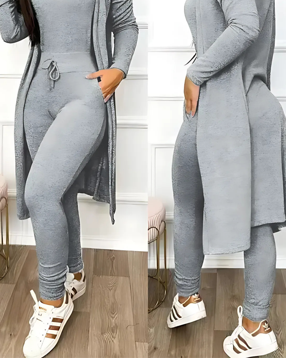 Conjunto Karamella | 2 Peças - Linho Premium (Estilo Europeu)