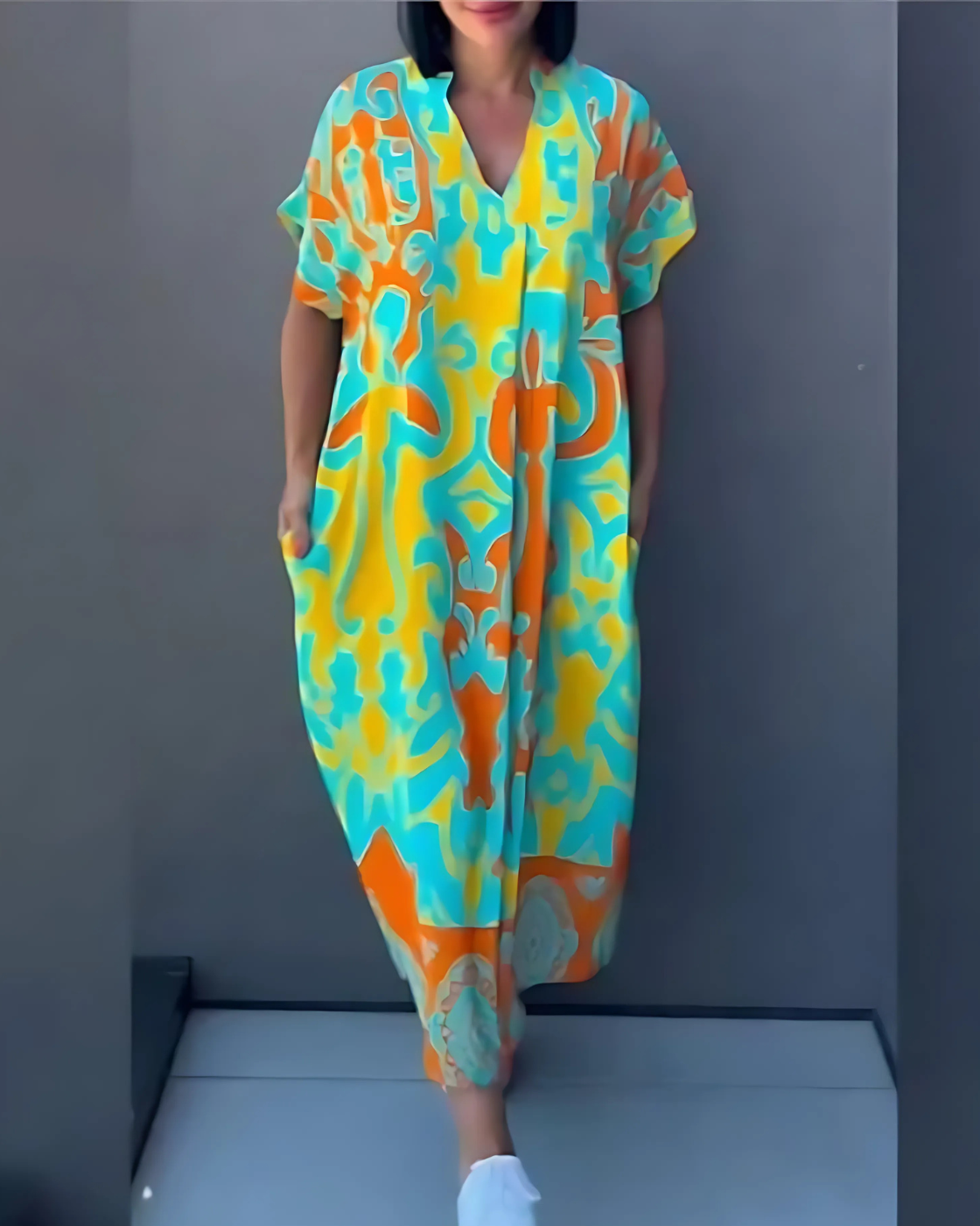 Vestido Ambrose | Decote em V - Fresco e Soltinho (Primavera 2025)