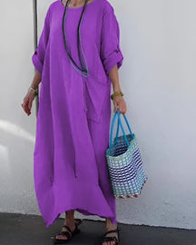 Vestido Autumn Max Comfort | Casual (Queridinho do Verão Europeu) - Linho Premium