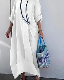 Vestido Autumn Max Comfort | Casual (Queridinho do Verão Europeu) - Linho Premium