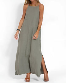 Vestido Stella - Linho Premium | Super Fresco (Estilo Americano e Europeu)